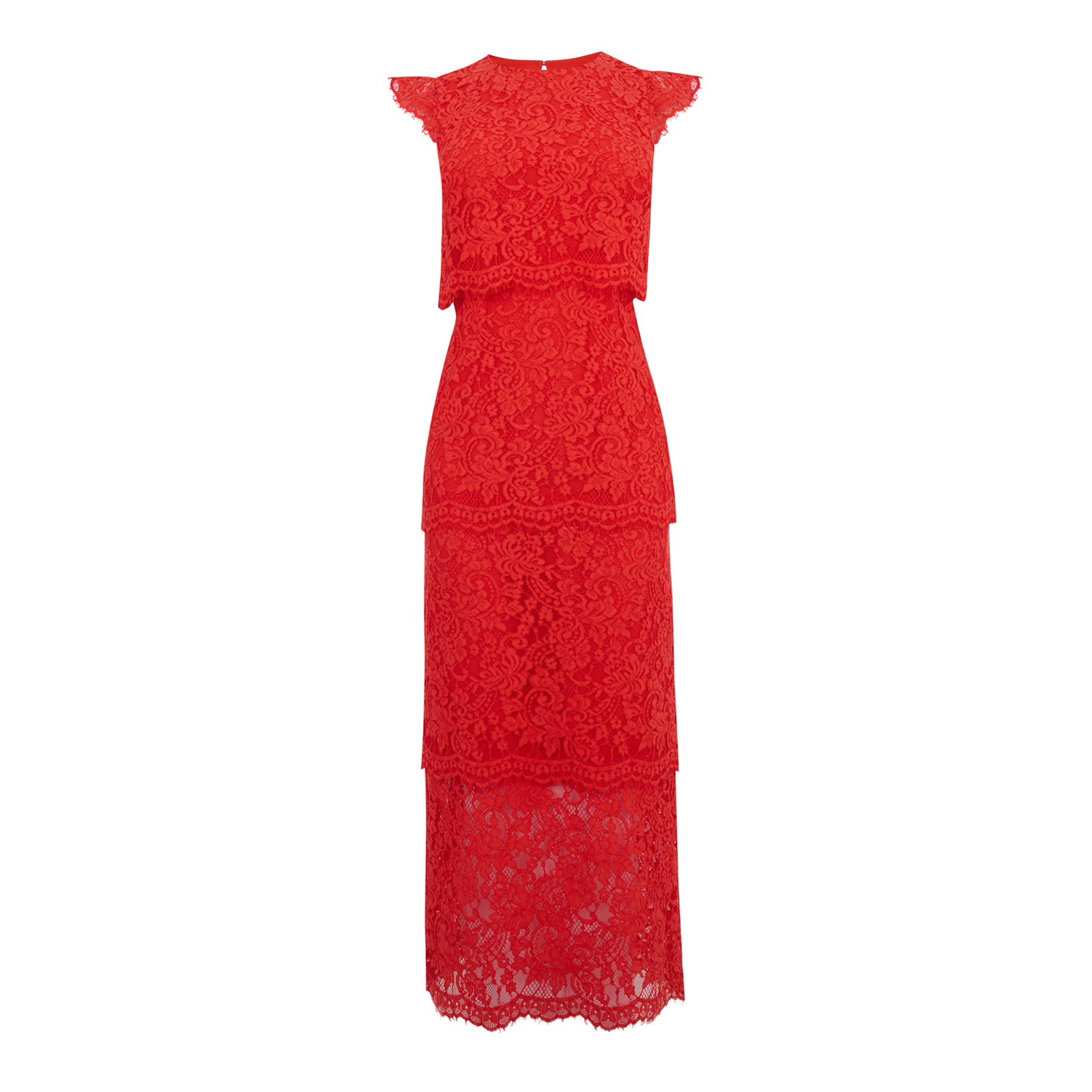 warehouse lace midi dress Blue Warehouse Petite Long Sleeve Lace Cut Out Midi Dress
