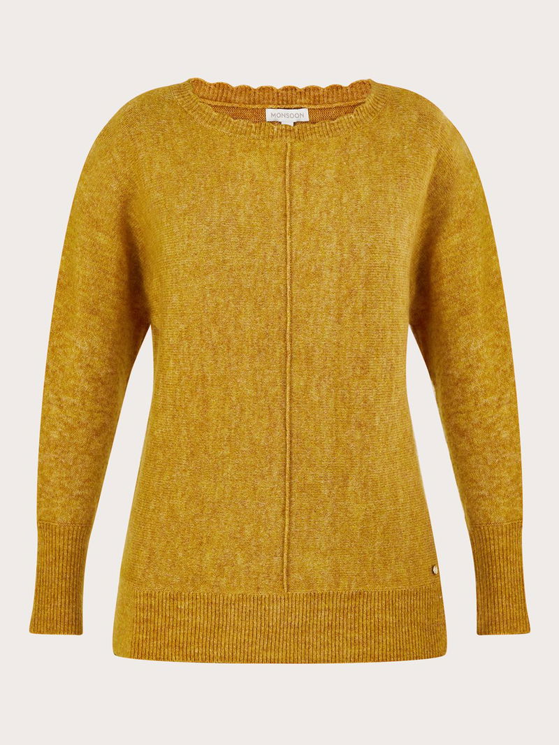 Monsoon Supersoft Frill Neck Wool Jumper endource