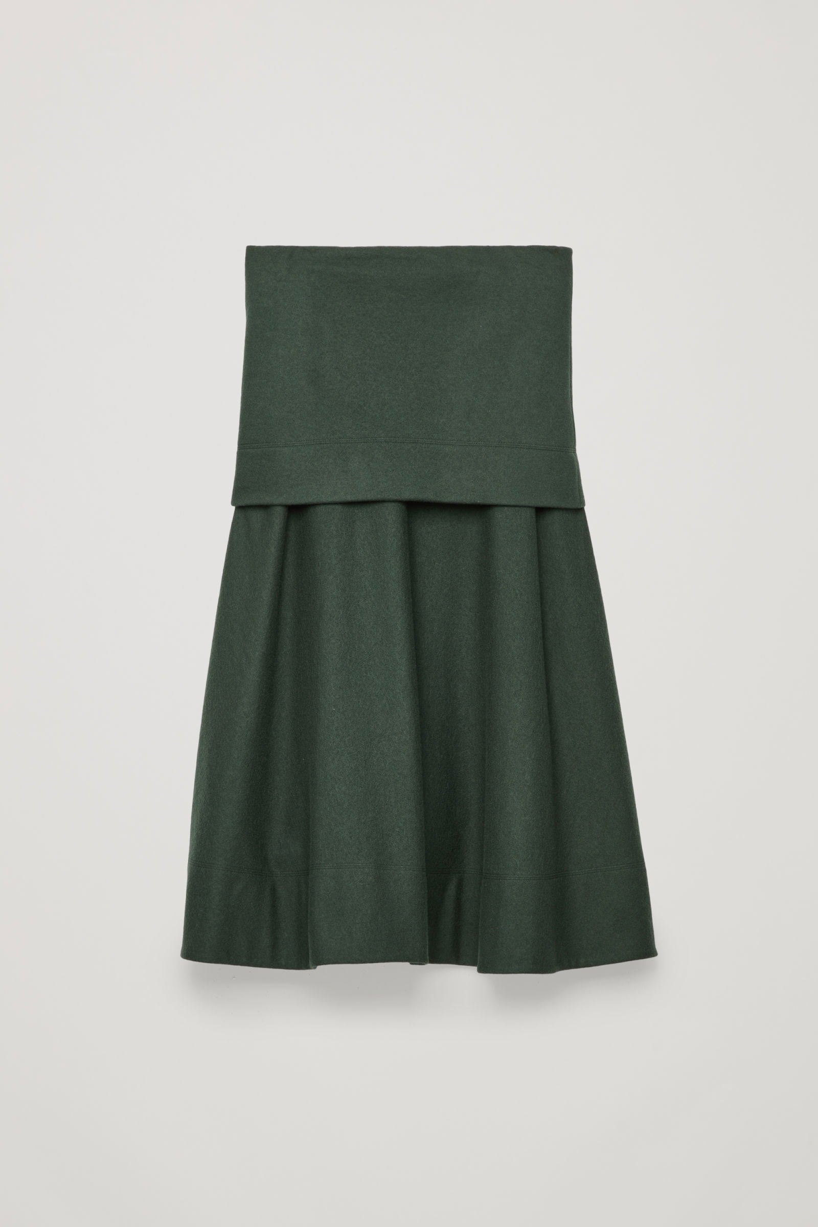 COS Layered Strapless Wool Dress | endource