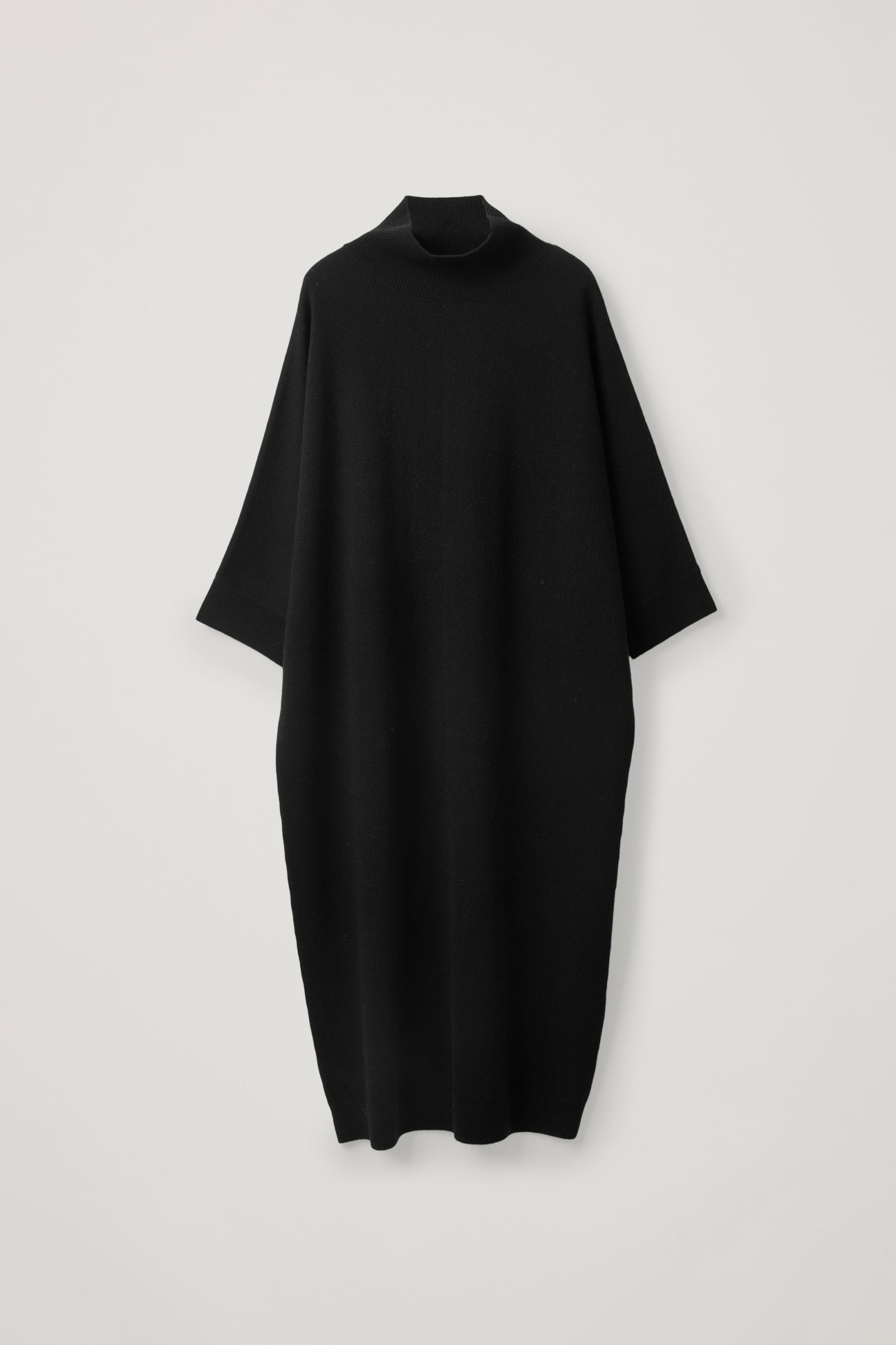 cos oversized lambswool dress COS Women's Sculptural Mini Dress in Brown