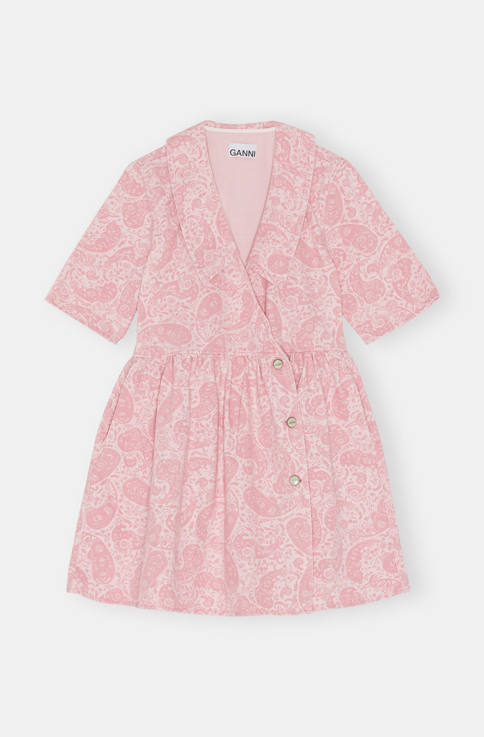 white christmas dresses Overdyed Denim Mini Dress main image 1