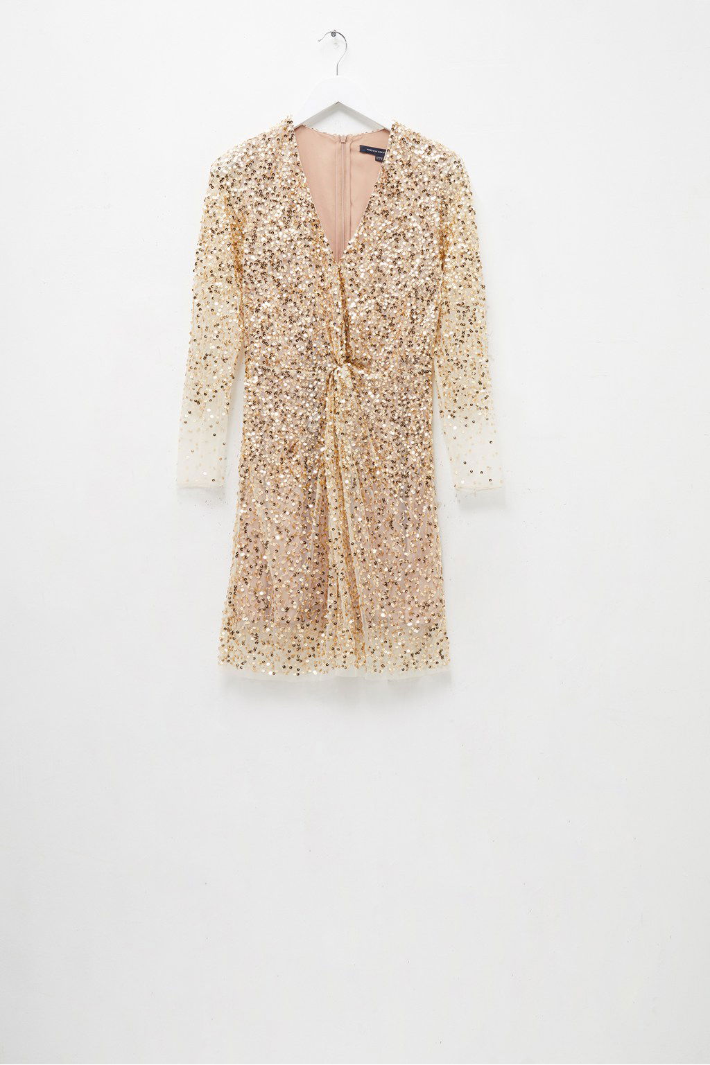 FRENCH CONNECTION Emille Sequin Plunge Dress | endource