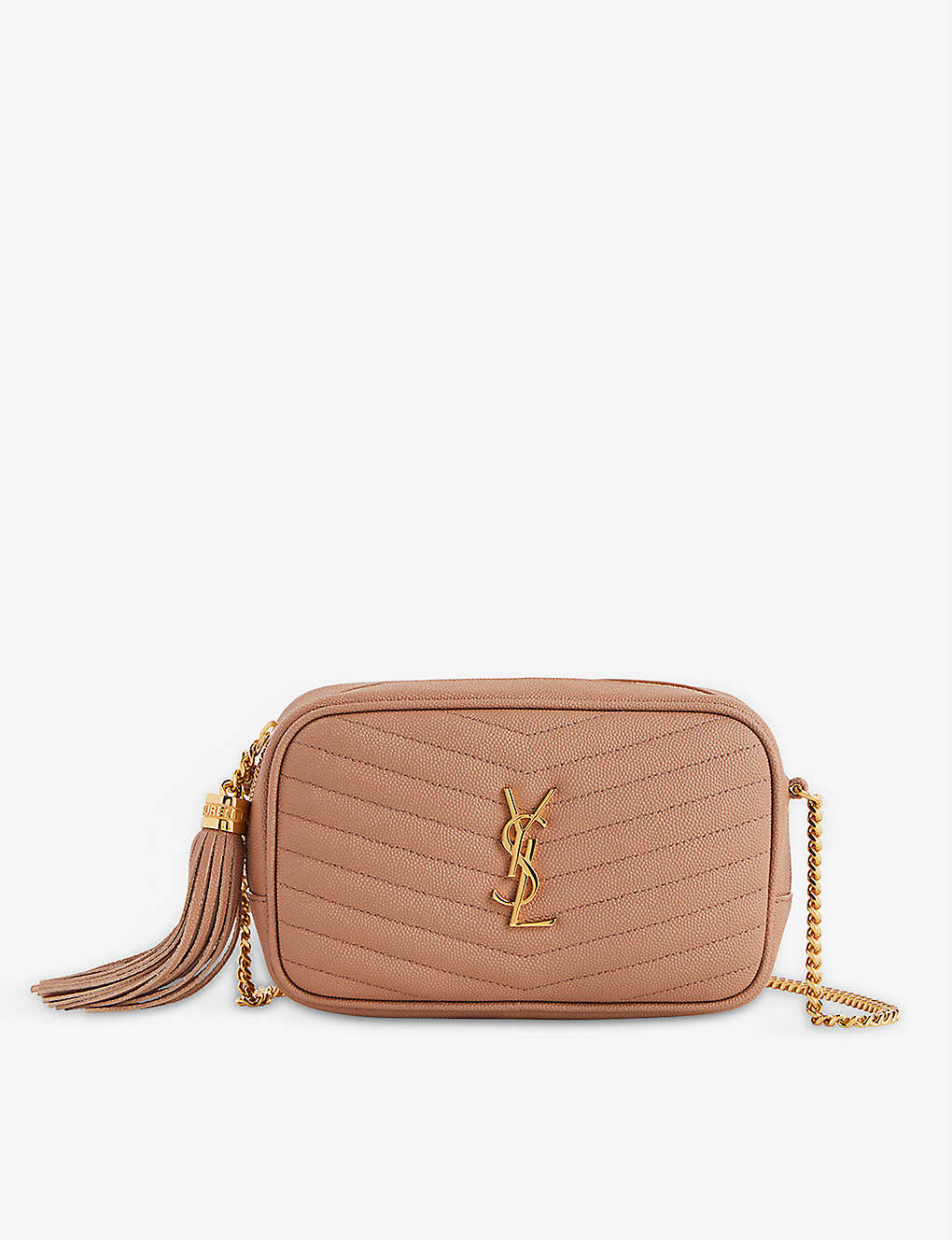 SAINT LAURENT Lou Mini Leather CrossBody Bag Endource