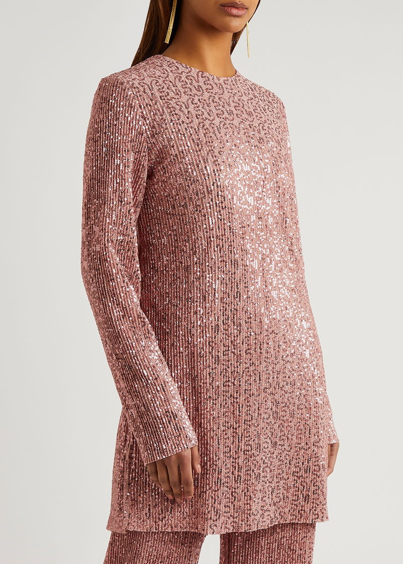stine goya pink sequin dress Stine Goya Heidi Dress