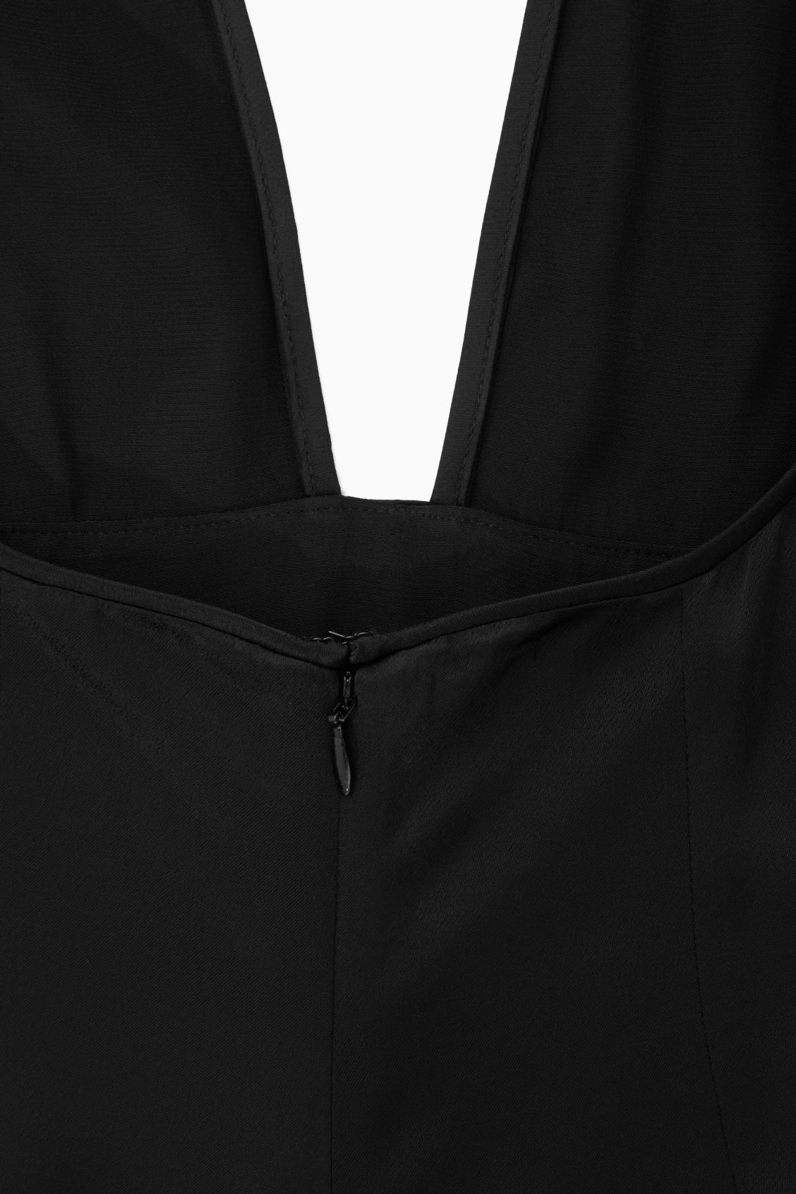 COS Plunge Open-Back Maxi Dress | endource