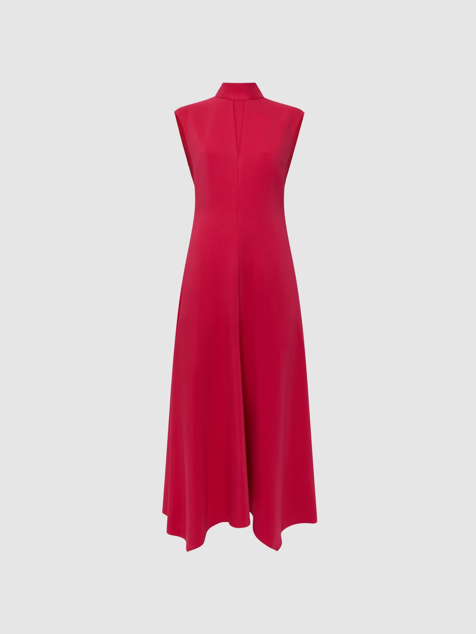 livvy open back midi dress Reiss Livvy Open Back Midi Dress in Blue