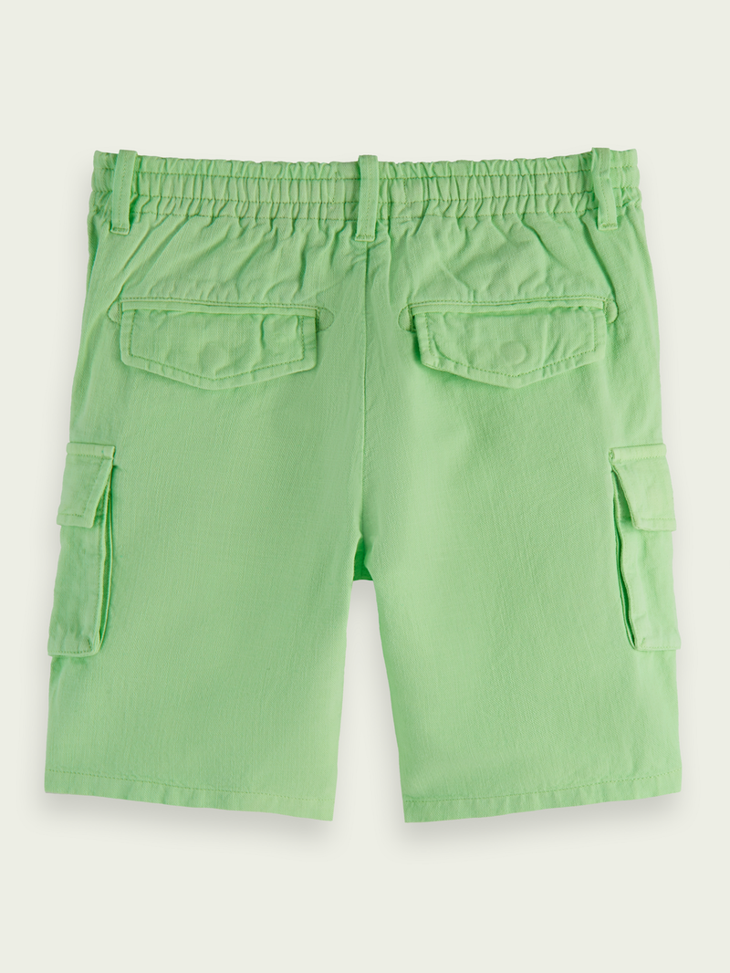 SCOTCH SODA Linen-Blended Cargo Shorts endource
