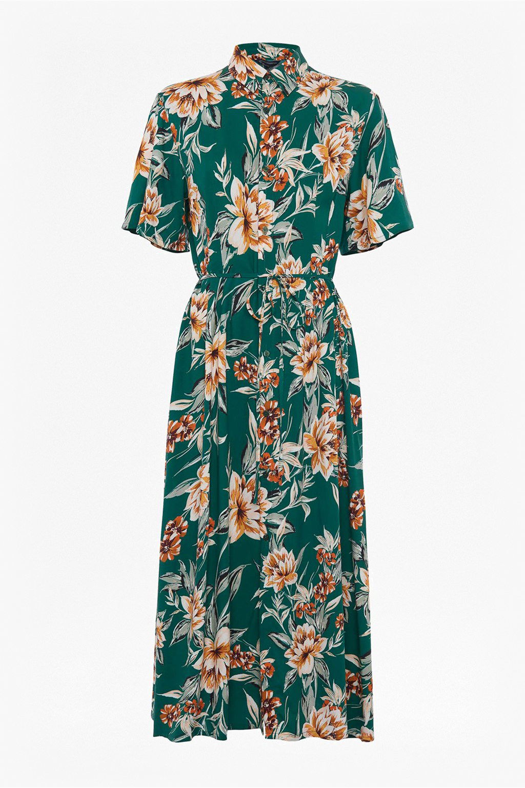 FRENCH CONNECTION Claribel Floral Midi Shirt Dress | endource FRENCH CONNECTION Claribel Floral Midi Shirt Dress | endource