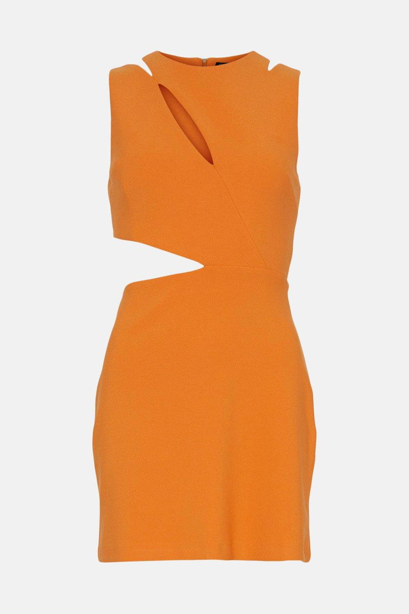 KAREN MILLEN Petite Figure Form Cut Out Mini Dress | endource