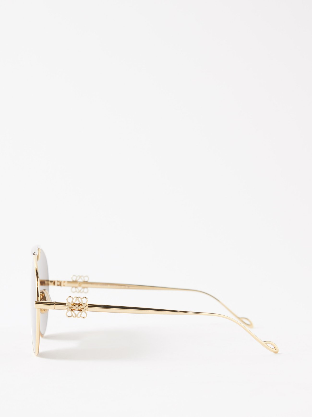 LOEWE Oversized Aviator Metal Sunglasses | endource