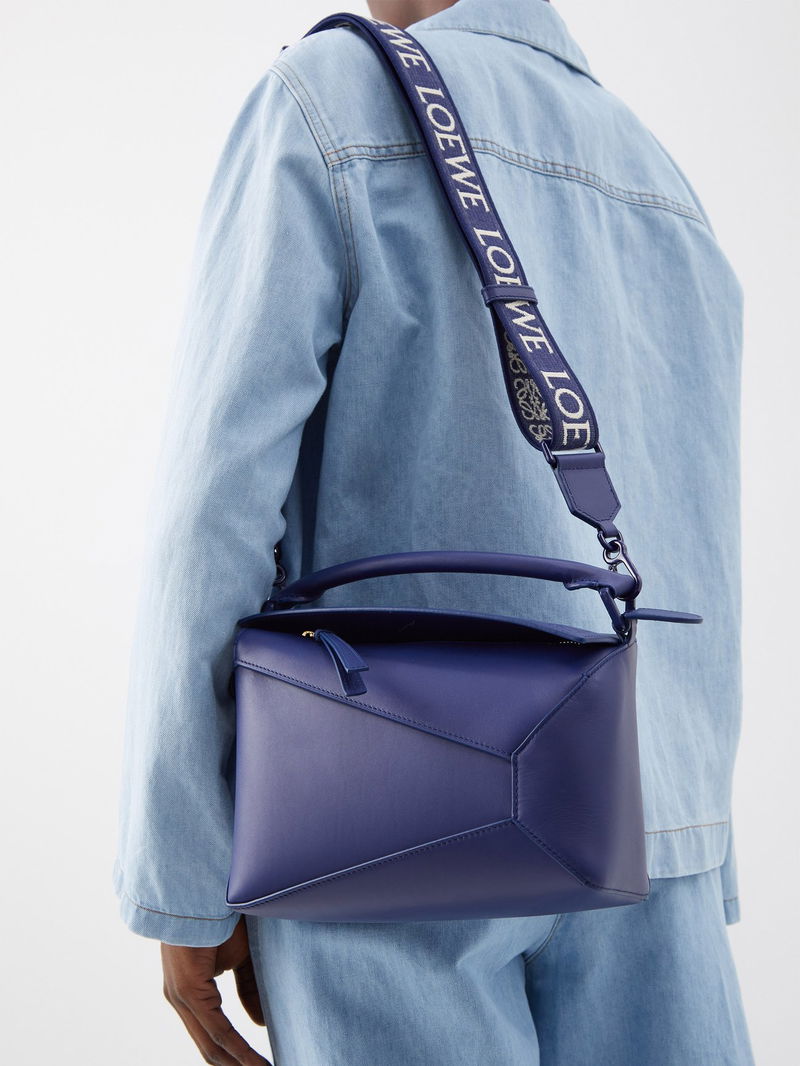 Loewe Mini Puzzle Bag Strap LOEWE Mini Puzzle Tote Bag Green