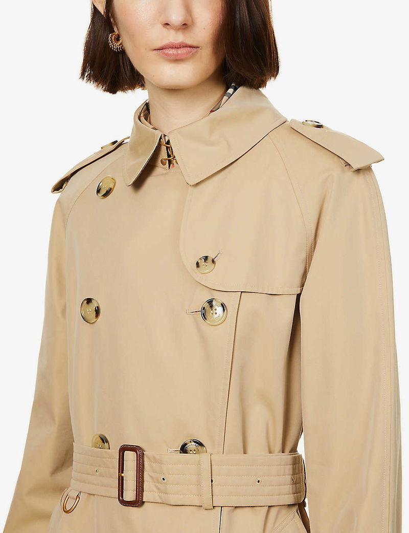 Waterloo Cotton Trench Coat in Beige - Burberry