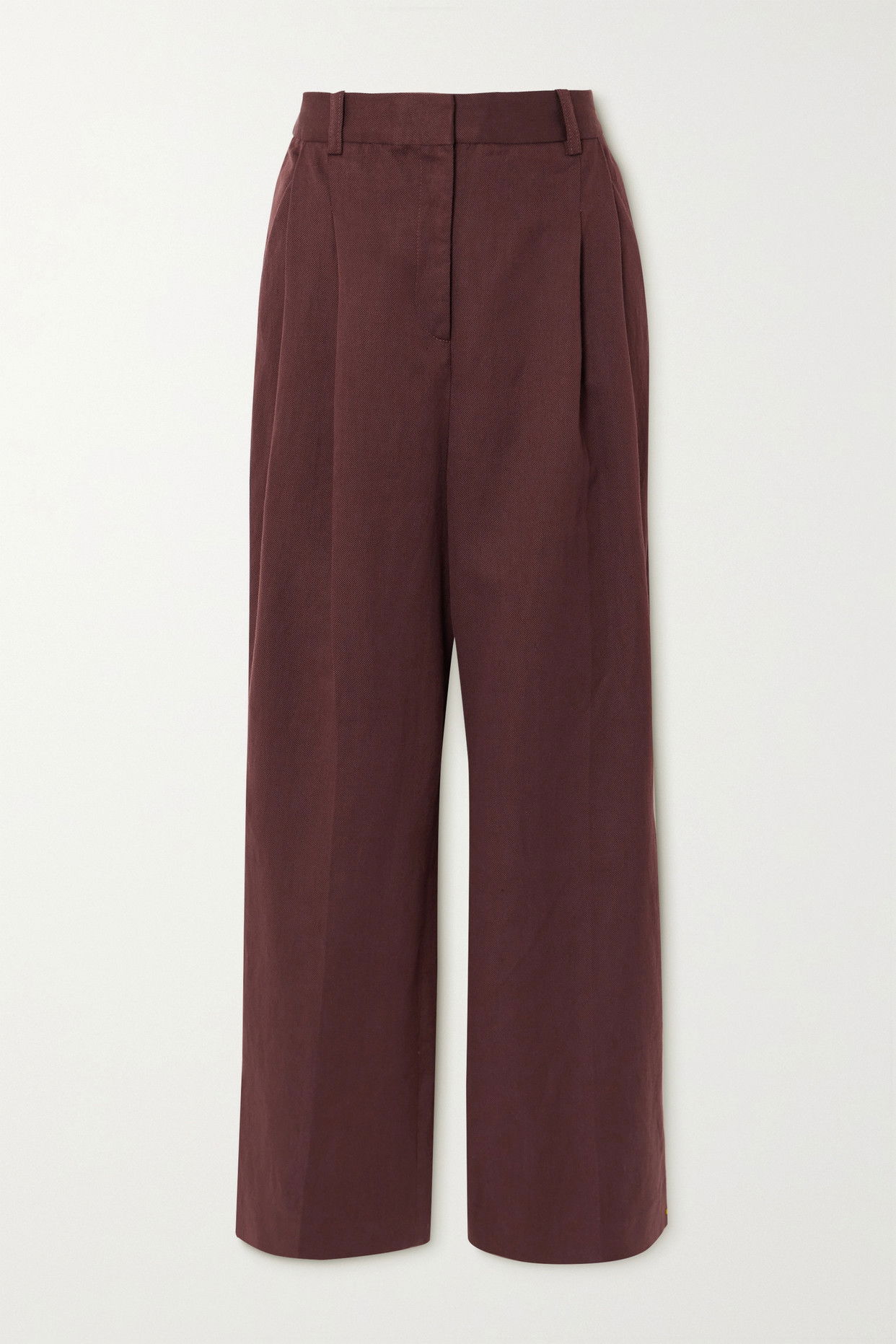 Loulou Studio Loulou Studio Black cotton and linen trousers main image 0