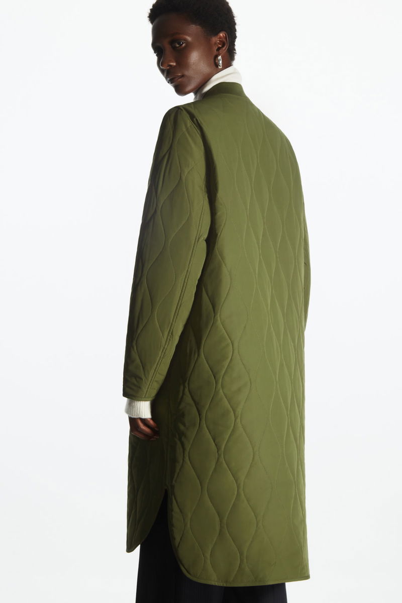 COS Longline Quilted Liner Jacket Endource
