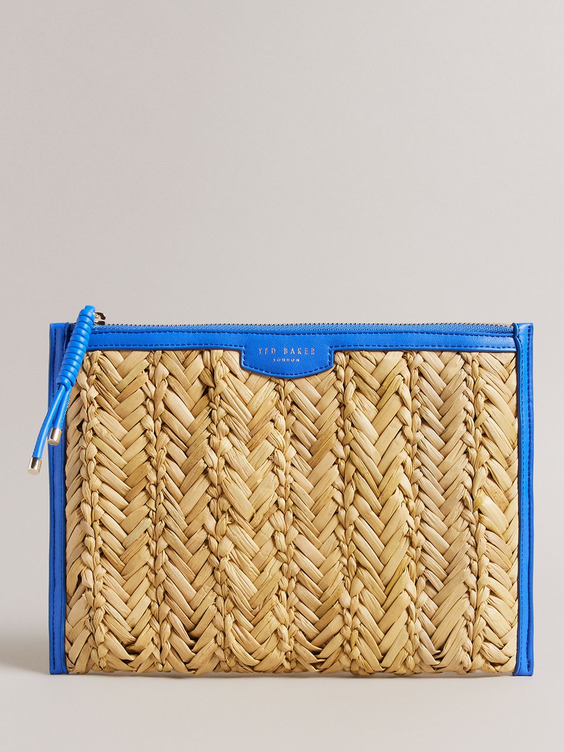 TED BAKER Ivelin Woven Seagrass Clutch Bag endource