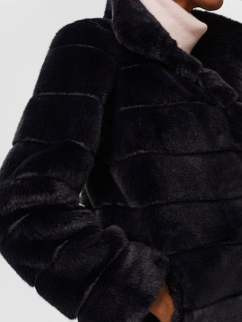 Petite Ros Faux Fur Coat