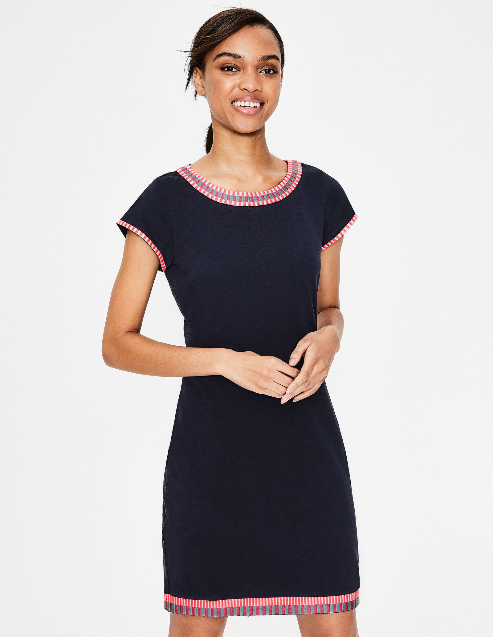 BODEN Sena Embroidered Jersey Dress | endource