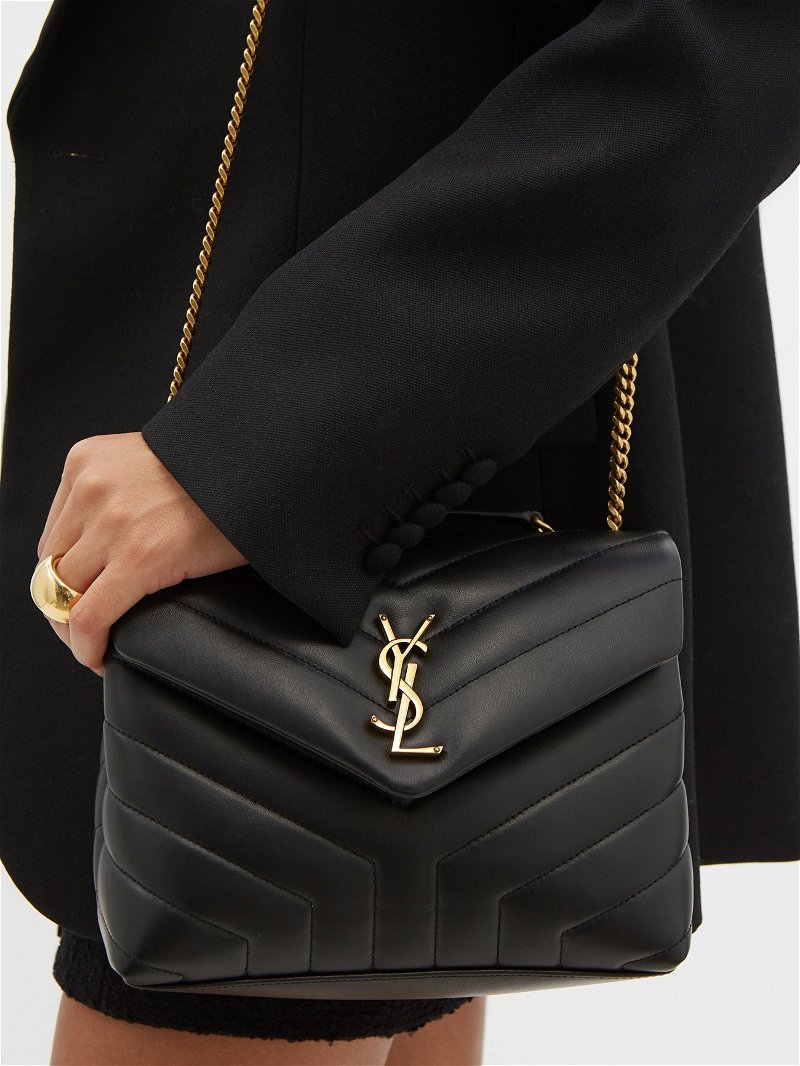 SAINT LAURENT Loulou Small Quilted-Leather Shoulder Bag