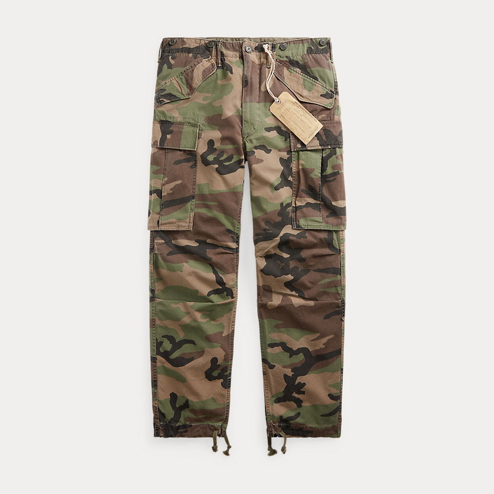 RALPH LAUREN RRL Camo Ripstop Cargo Trouser in Multi