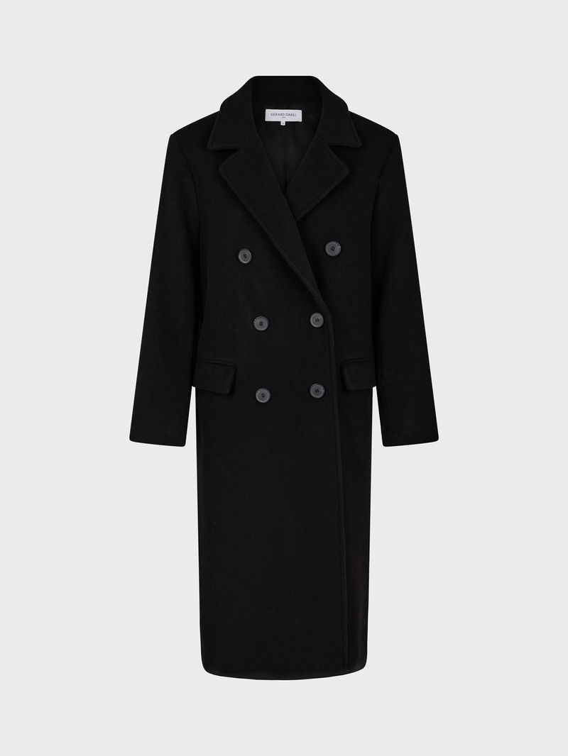 Gerard Darel Samantha Plain Double Breasted Coat | Endource