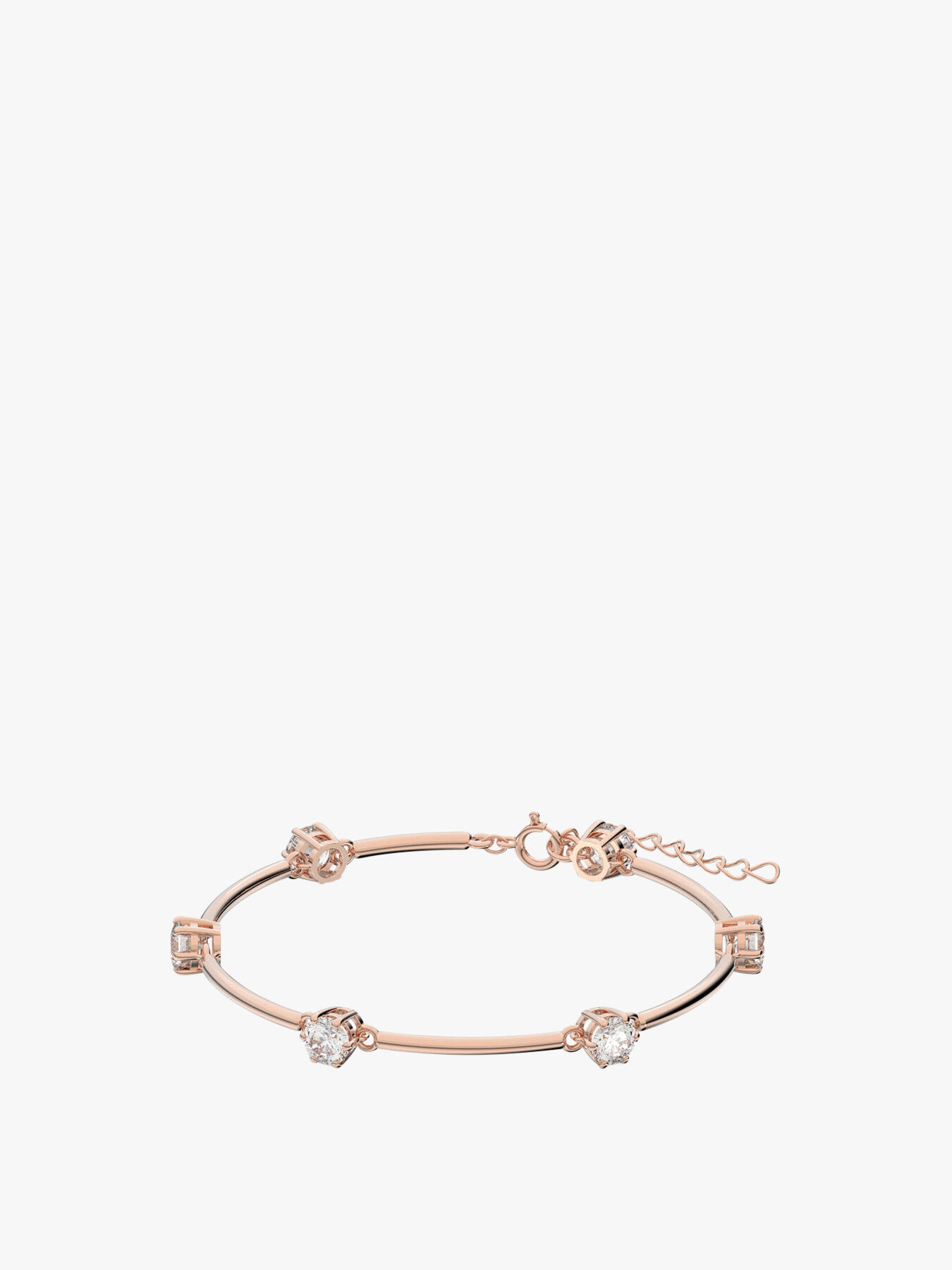 Swarovski Constella Bracelet In Soft White Rose Gold Plated 