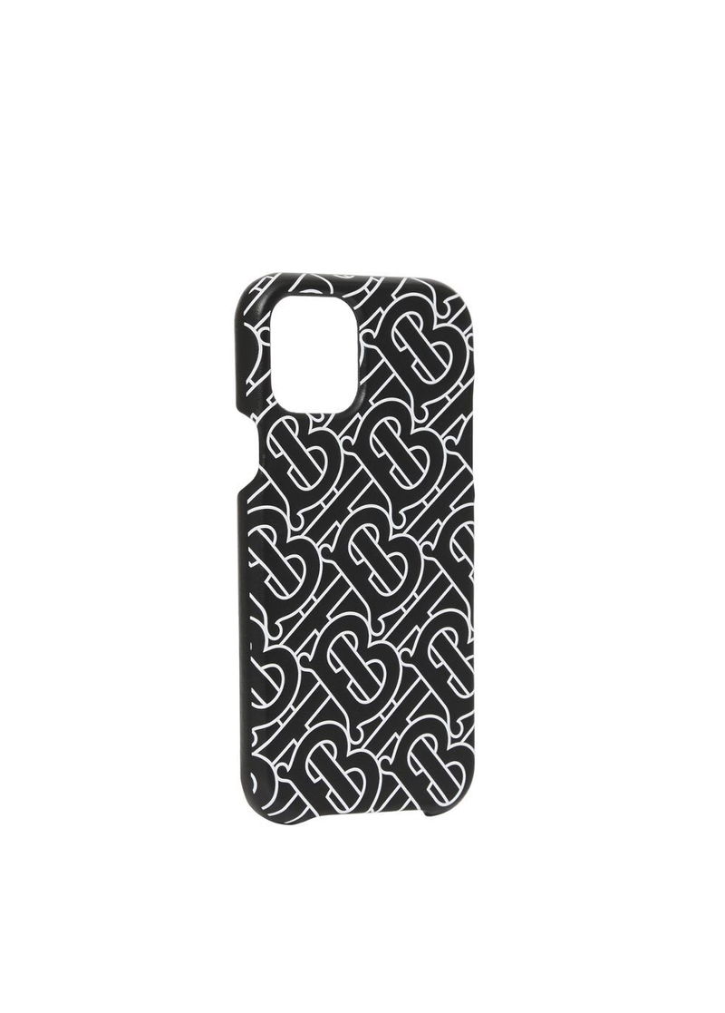 BURBERRY Monogram Print Leather iPhone 12 Pro Case endource