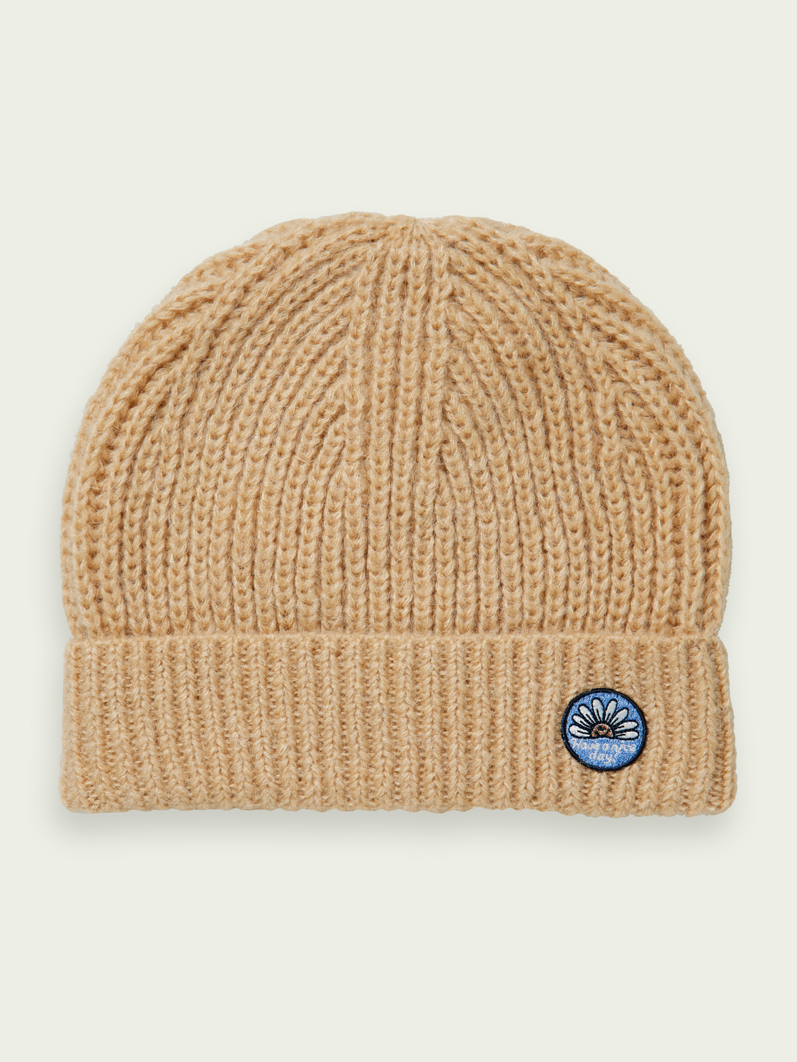 Scotch and Soda Chunky Knit Beanie in Soft Ice - FINAL SALE main image 1