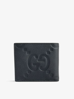 Oppose Embossed Leather Phone Pouch Black