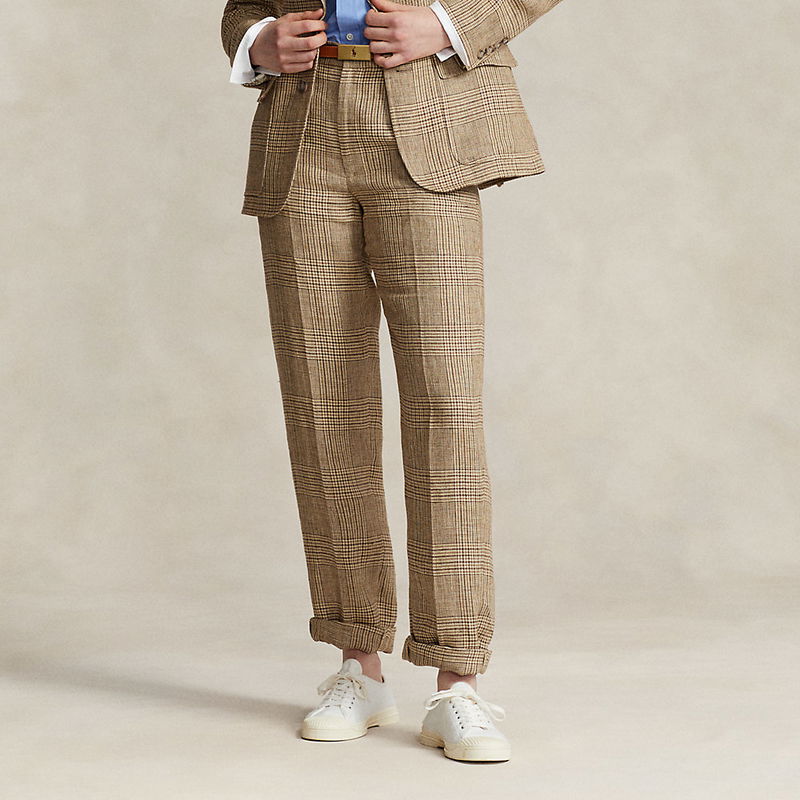 POLO RALPH LAUREN Glen Plaid Linen Tweed Trouser endource