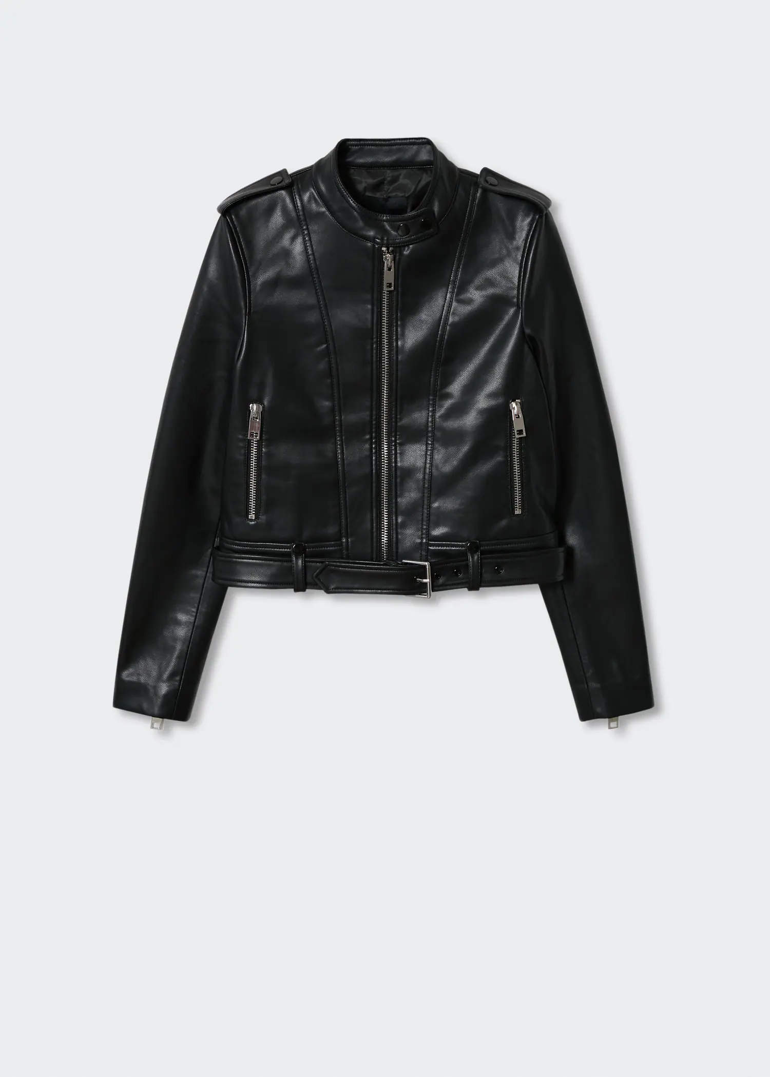 MANGO Zipped Biker Jacket Endource