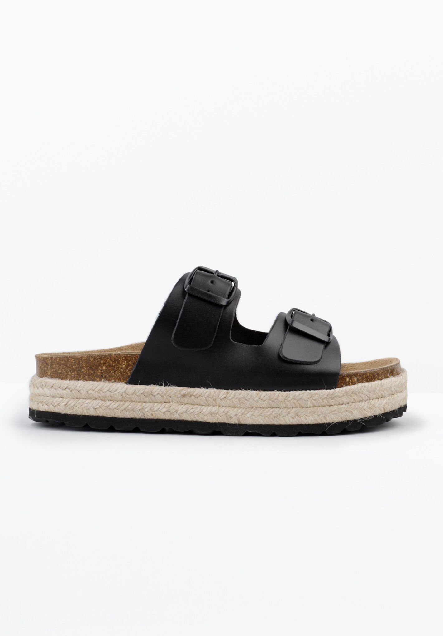 HUSH Woodstock Sandals in Black | Endource