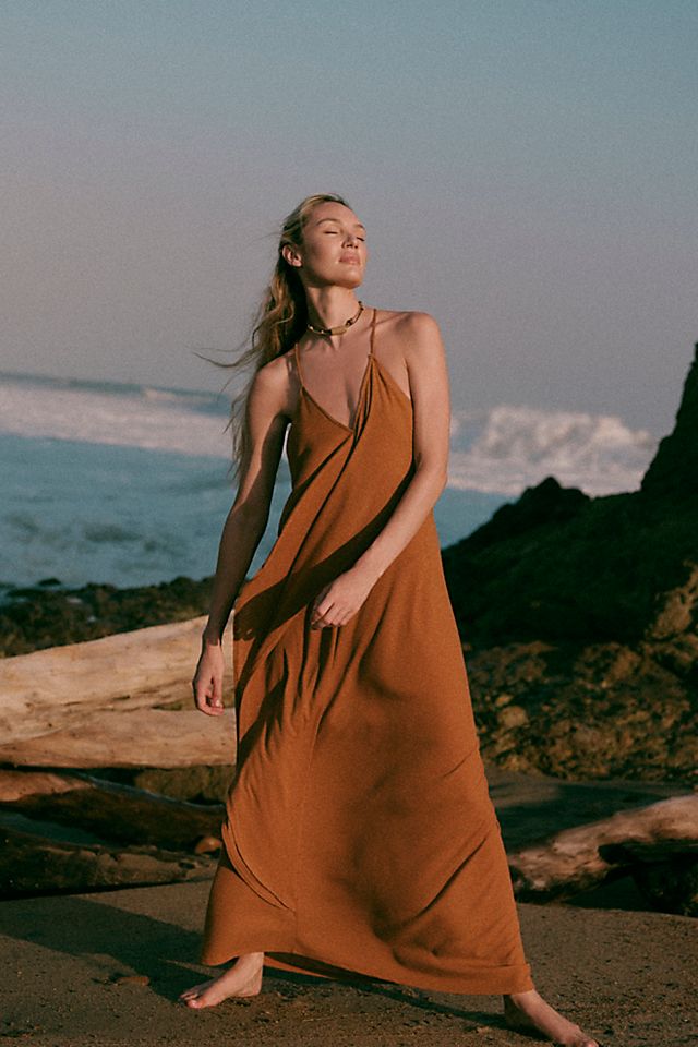 maxi crossover dress Marie Brown Cross Over Cut-Out Maxi Dress