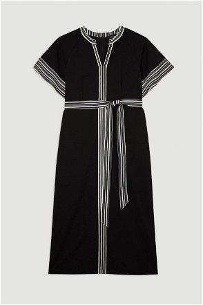 Plus Size ViscoseSheer Knit Column Midaxi Dress