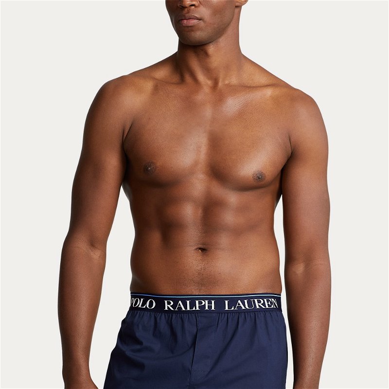 Mens Polo Ralph Lauren multi Stretch-Cotton Printed Boxer Briefs (Pack of  3)