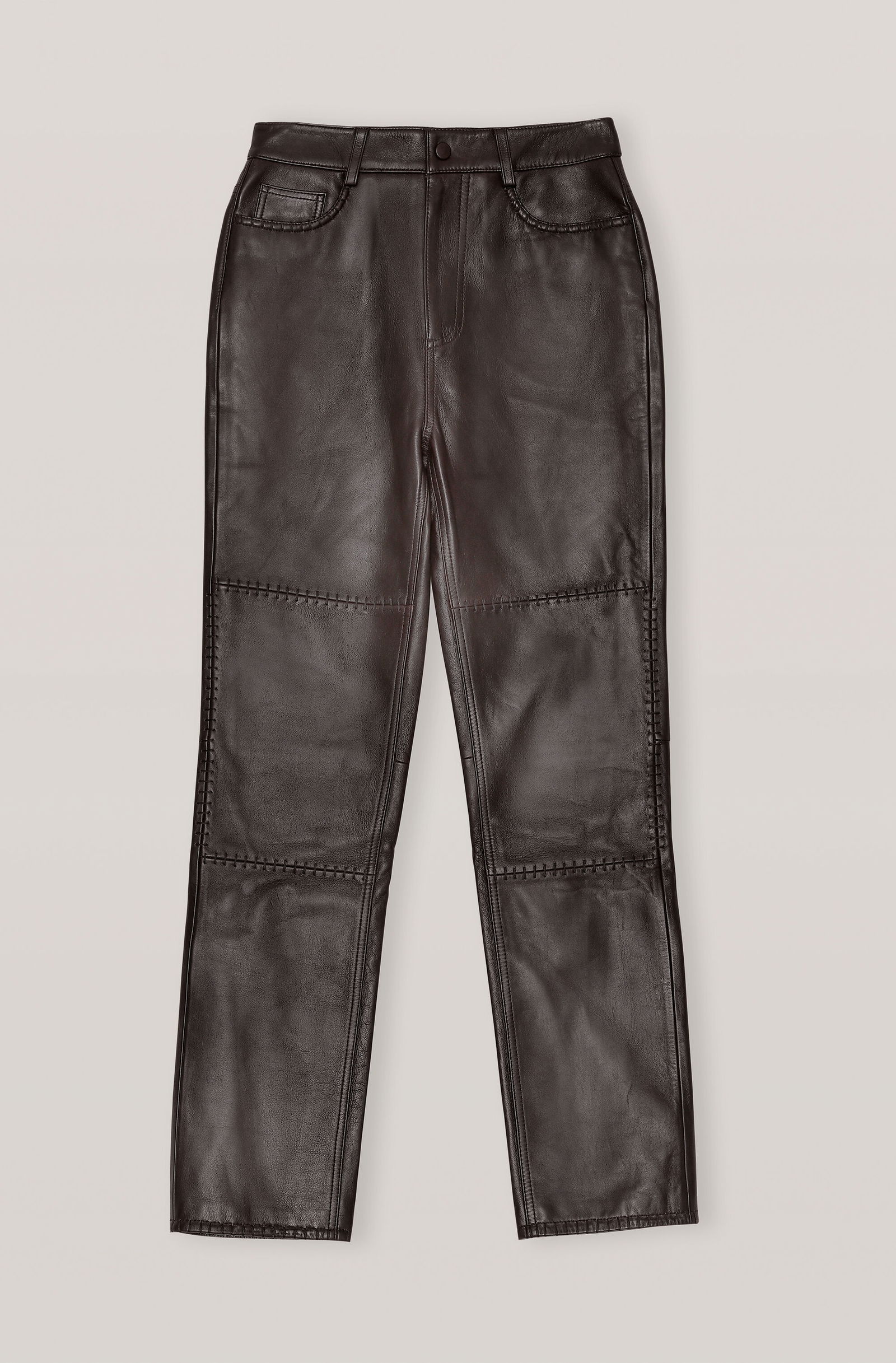 FRAME Le Sylvie high-rise slim-leg leather pants