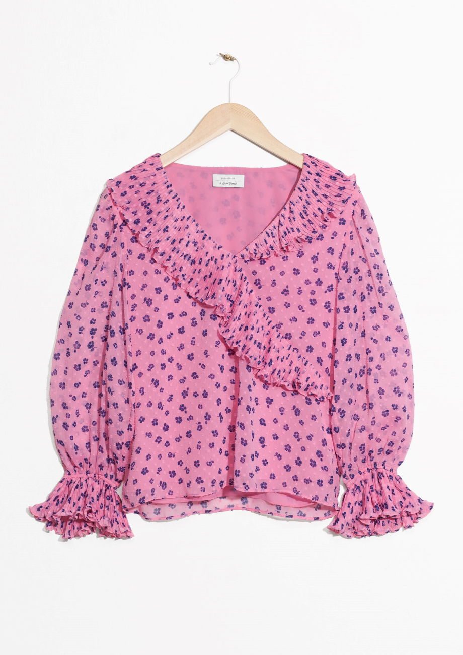 & OTHER STORIES Wrap Ruffle Blouse | endource