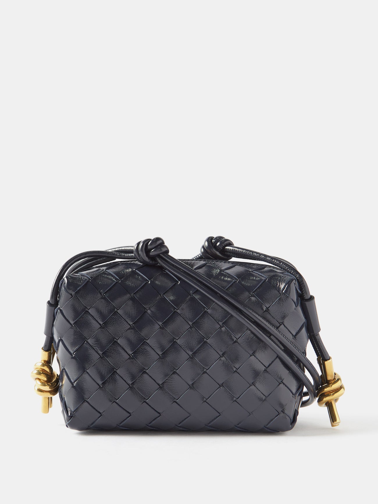 BOTTEGA VENETA, Mini Loop Intrecciato Leather Crossbody Bag, Women