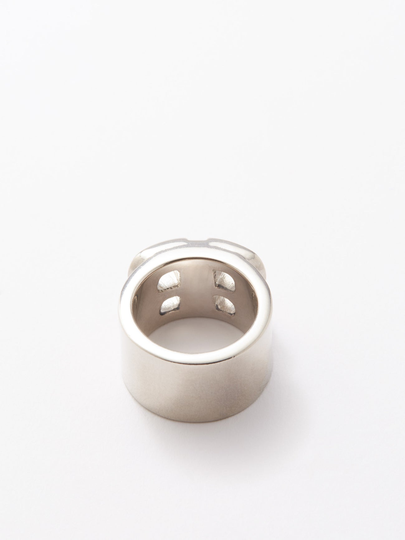 BALENCIAGA BB-Logo Crystal-Embellished Ring | endource