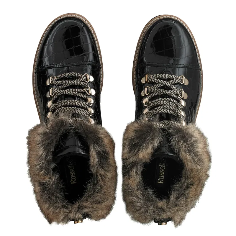 russell and bromley highlander faux fur boots