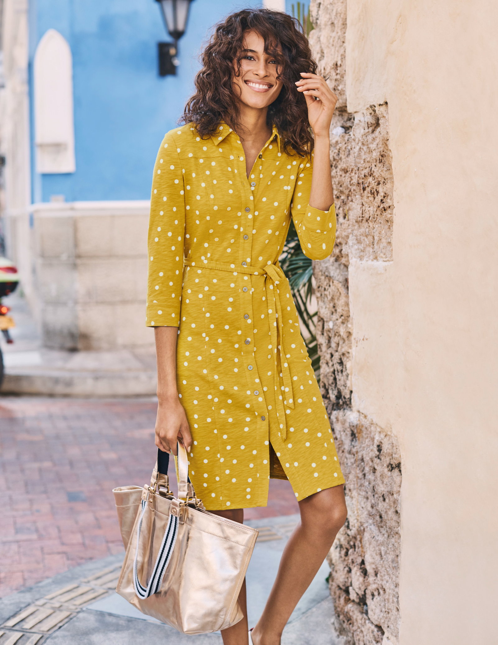 boden tara jersey shirt dress BODEN Tara Jersey Shirt Dress