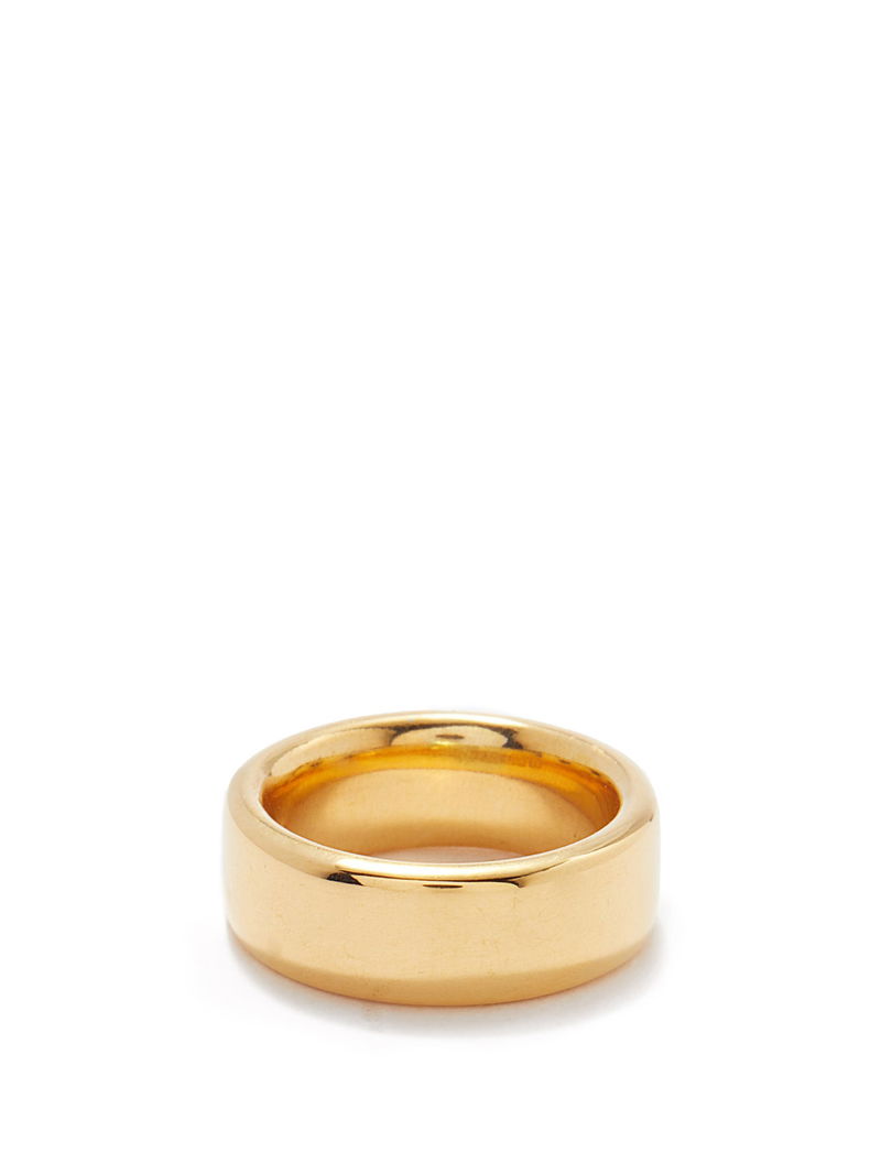 ALL BLUES Tire Gold-Plated Sterling-Silver Ring in Gold | endource