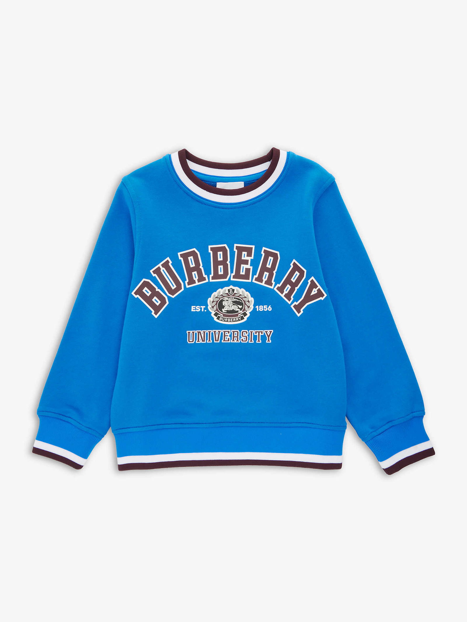 BURBERRY College Brand-Text Regular-Fit Sweatshirt endource