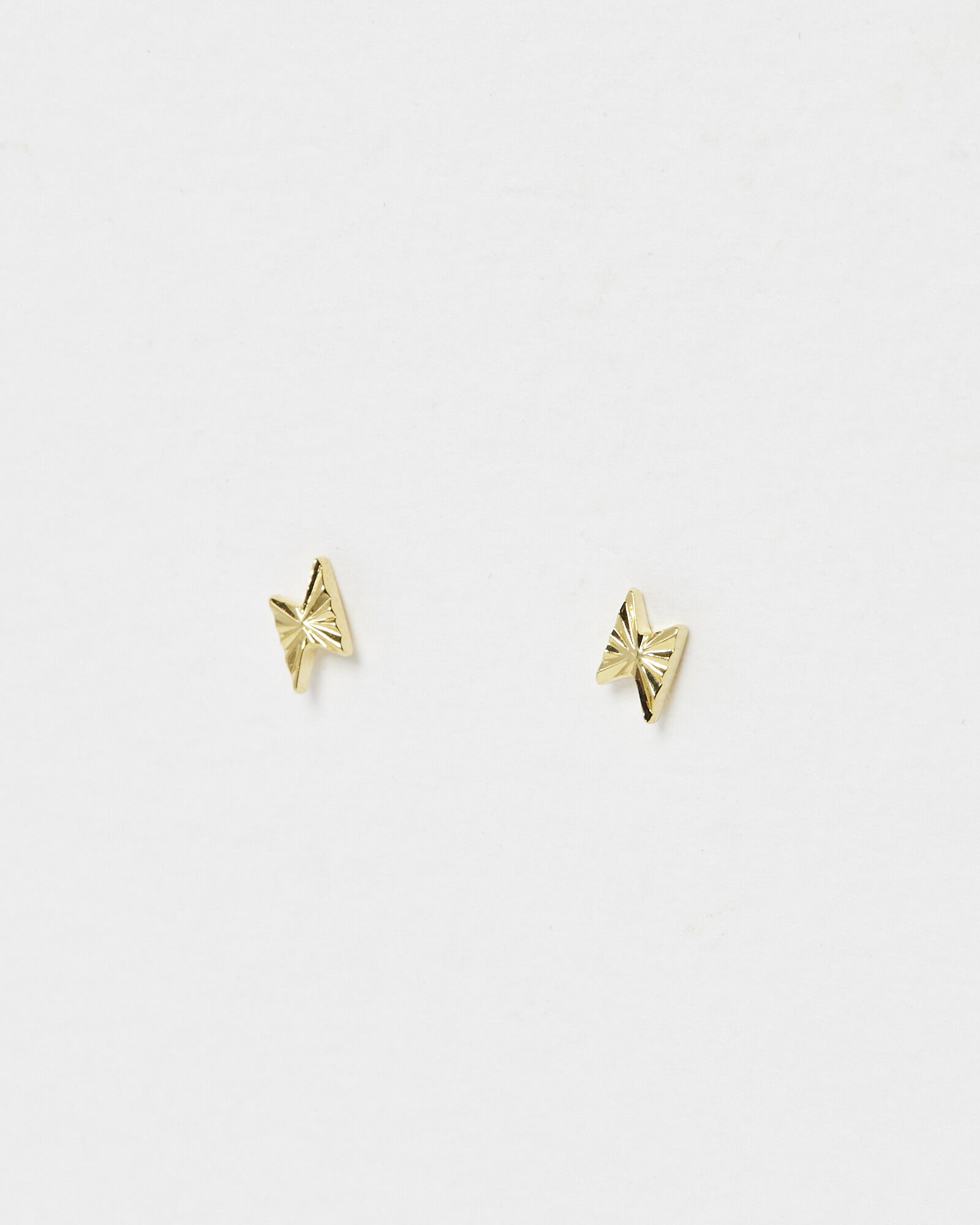 JIAYIQI 925 Sterling Silver Stud Earrings Set - Mini Bar, Circle, Heart, Star, Lightning Bolt Designs, 14K Gold Plated