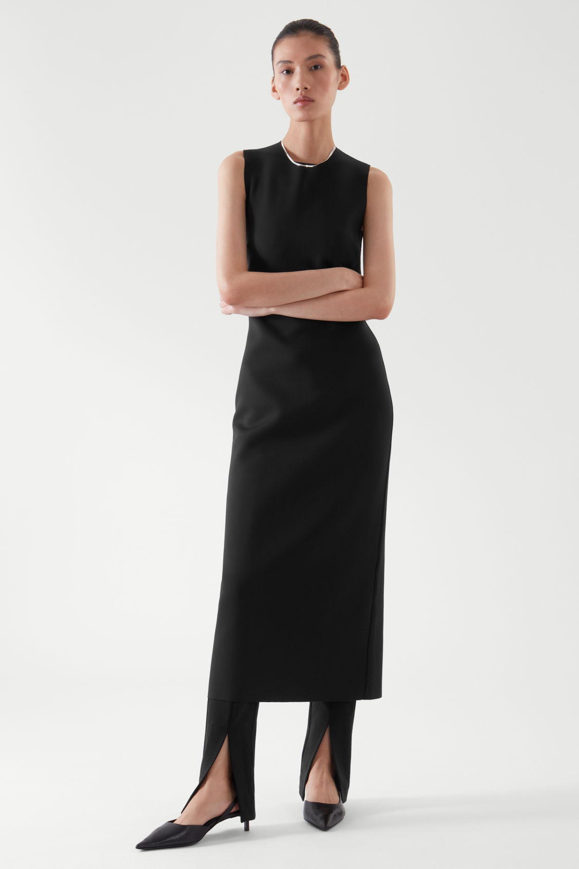 COS Slim-Fit Scuba Dress | endource