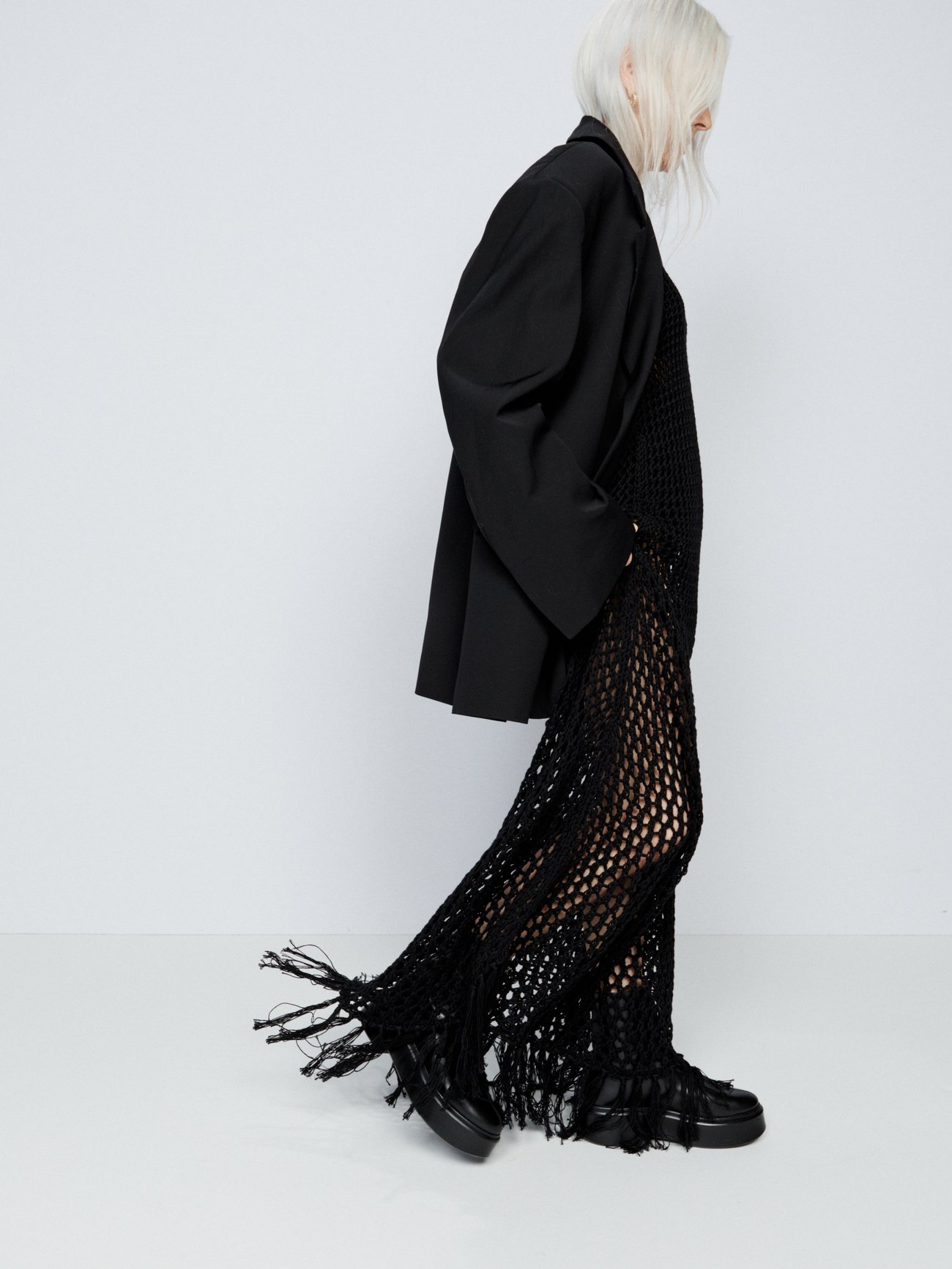 RAEY Crochet-Knit Maxi Dress