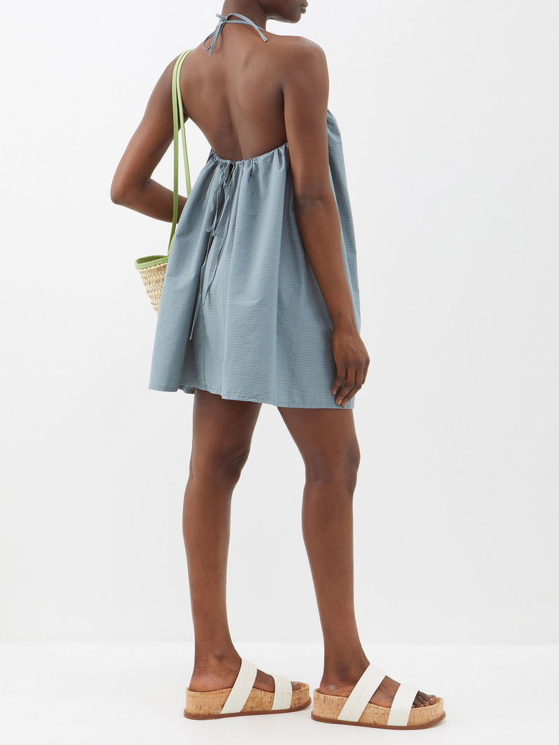 DEIJI STUDIOS The Halter Mini Dress | endource