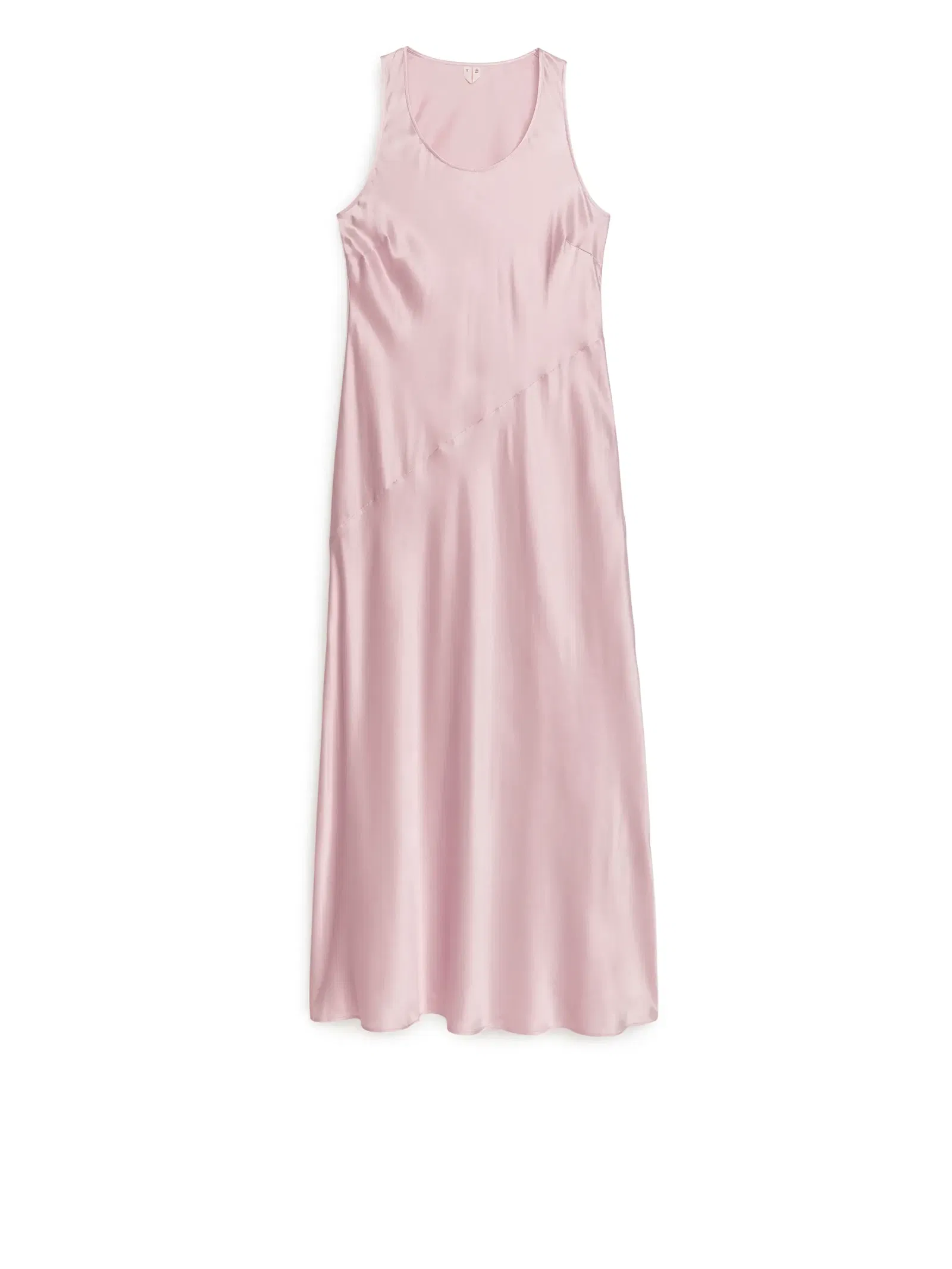 ARKET Silk Slip Dress in Pink Endource