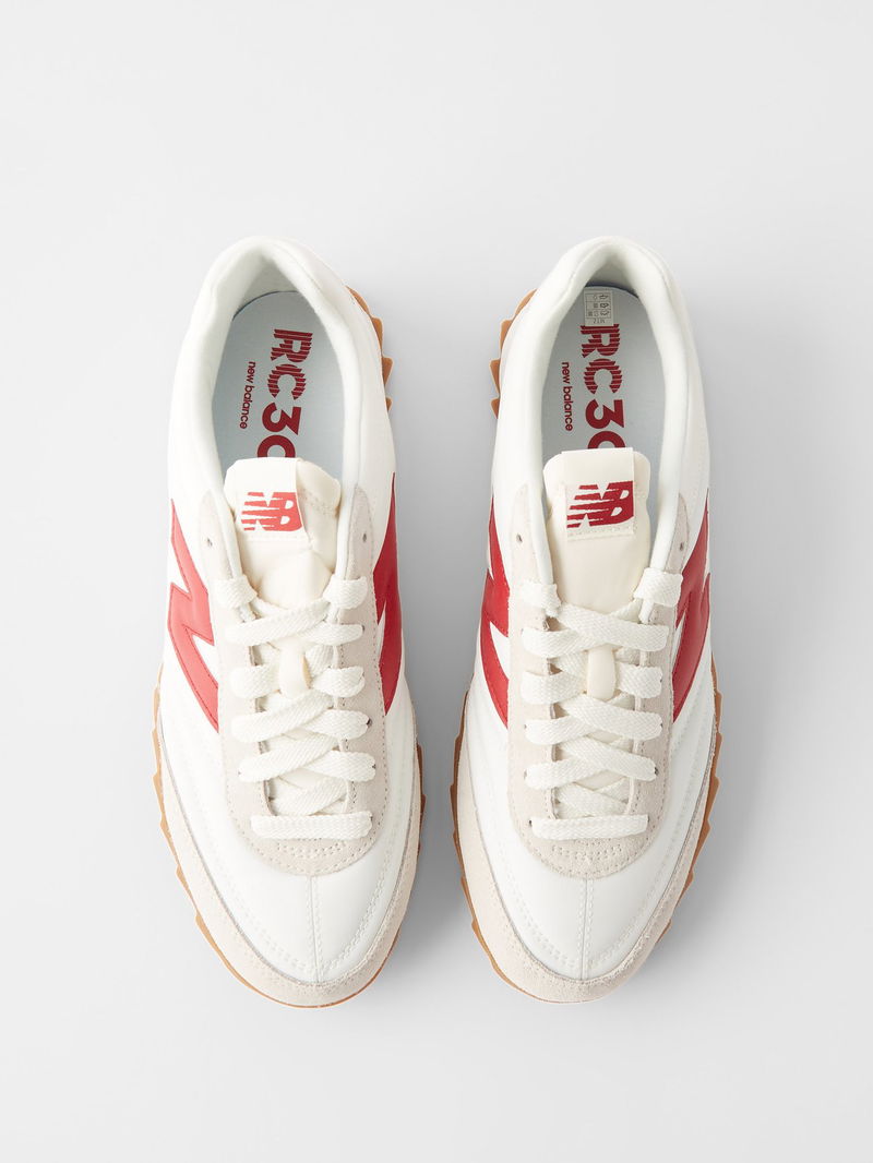 NEW BALANCE RC30 Leather Trainers in White Endource