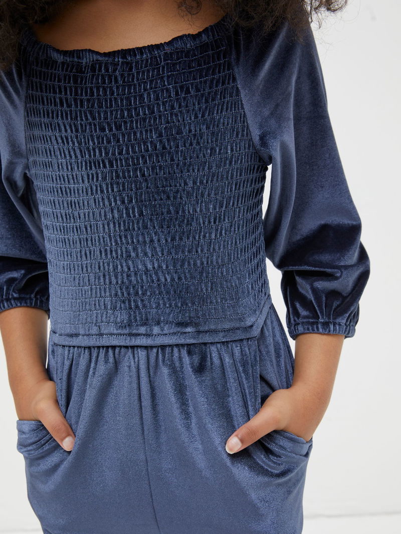 FATFACE Emily Velvet Jumpsuit endource