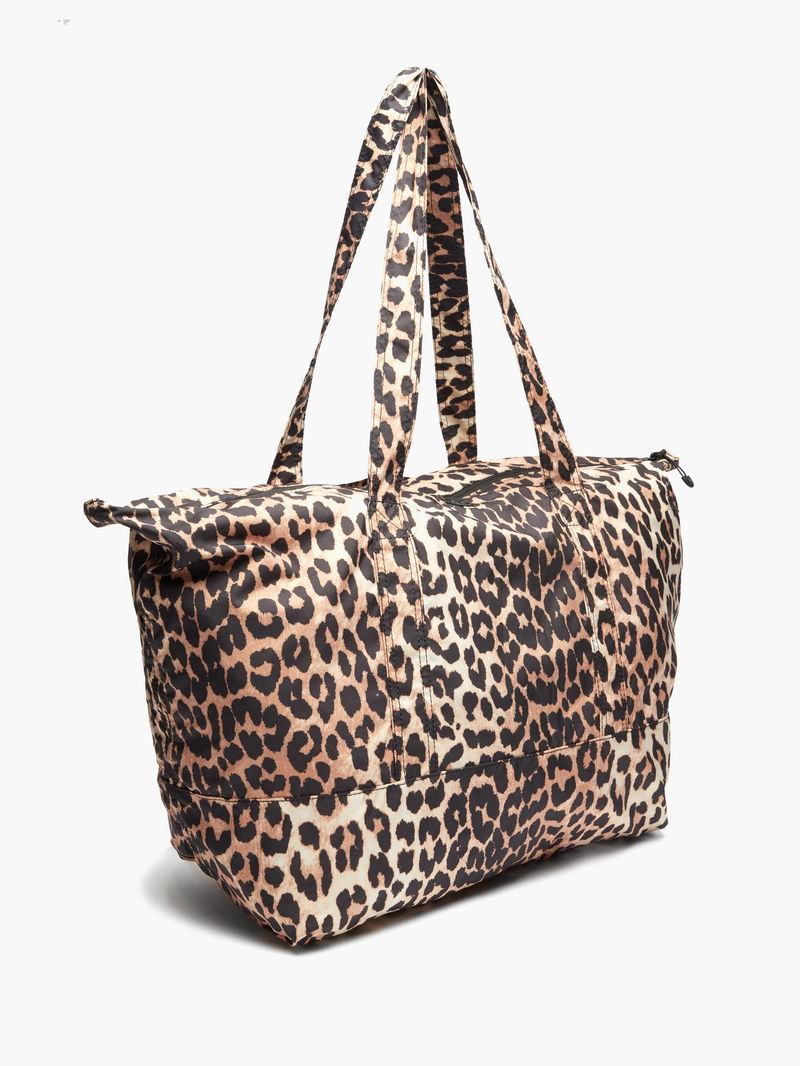 Cabachic Small Leopard Print Tote Bag in Multicoloured - Christian